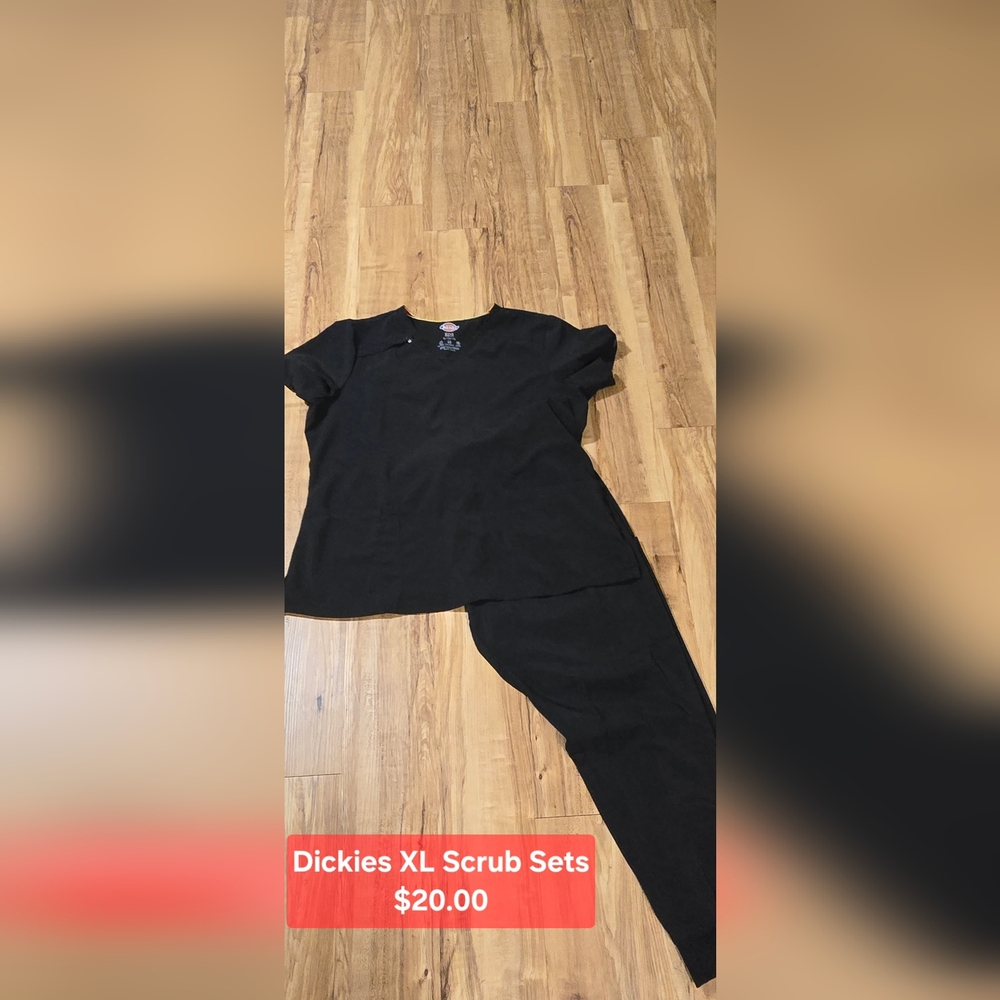 Dickies Black Scrub Set XL